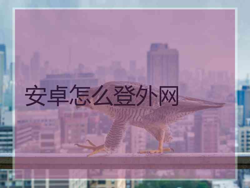 安卓怎么登外网 安卓怎么登外网