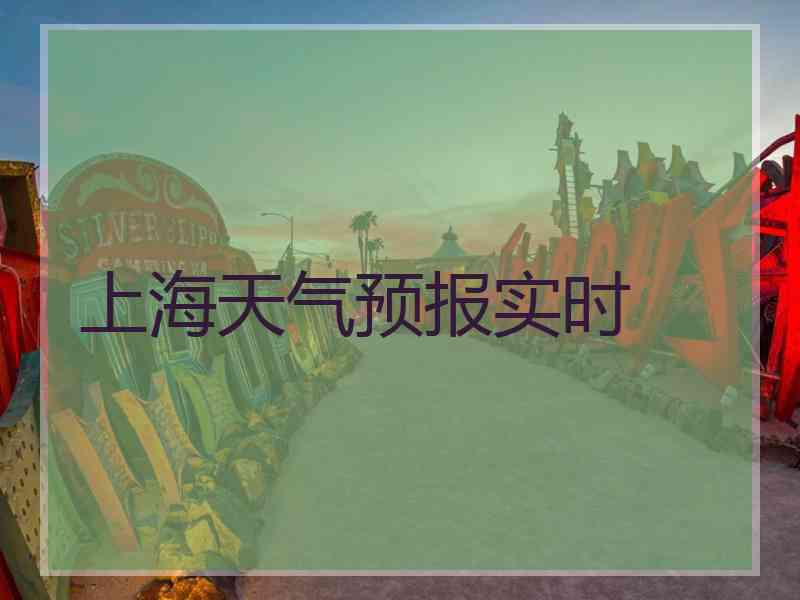 上海天气预报实时