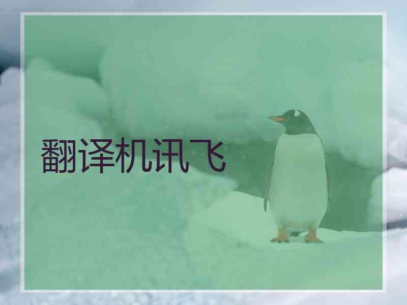 翻译机讯飞
