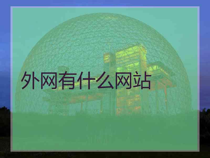 外网有什么网站