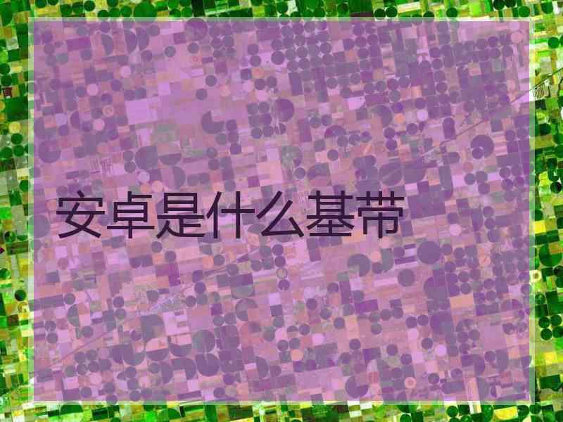 安卓是什么基带