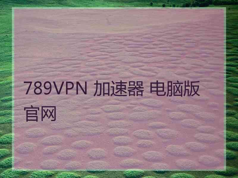 789VPN 加速器 电脑版 官网