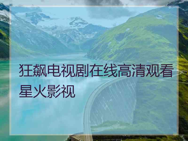 狂飙电视剧在线高清观看星火影视