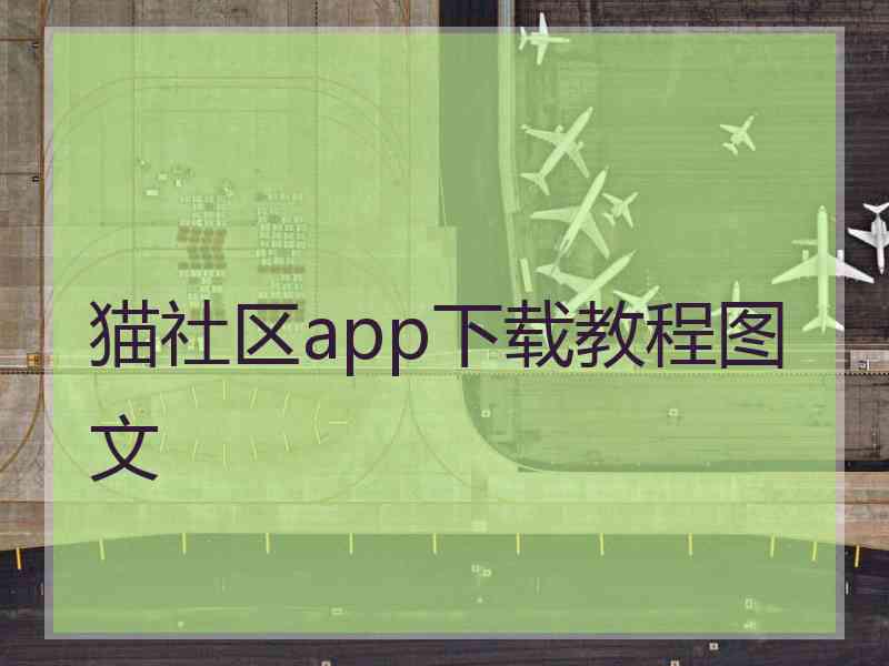 猫社区app下载教程图文