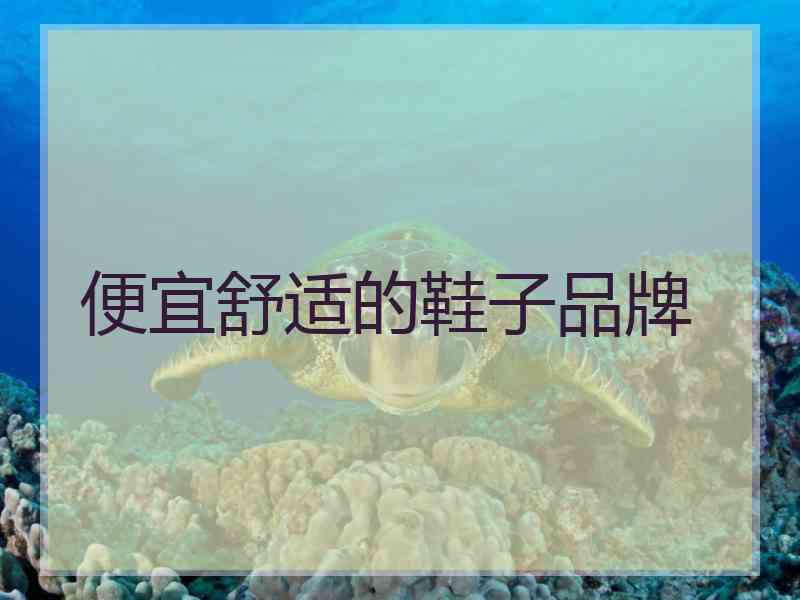 便宜舒适的鞋子品牌