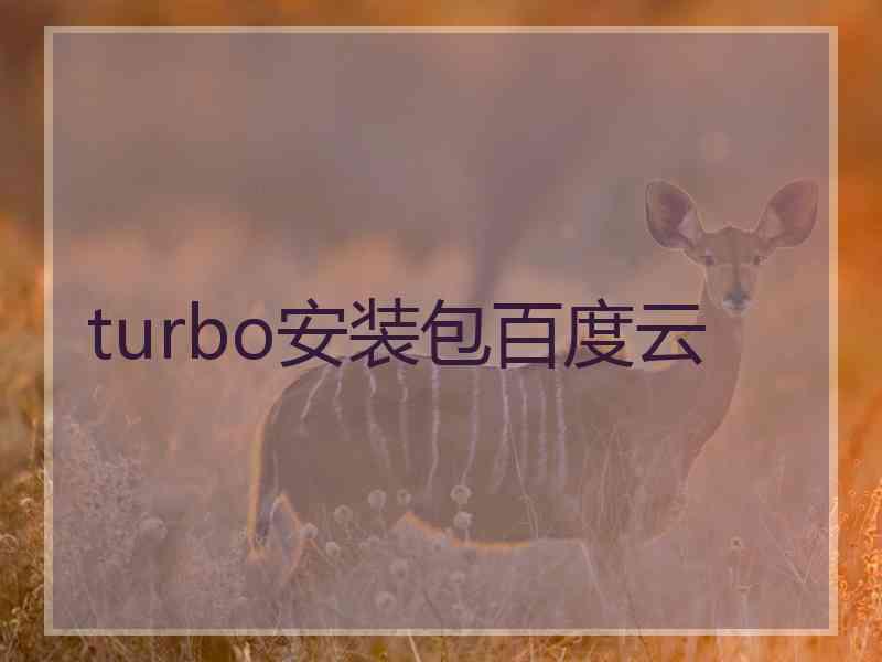 turbo安装包百度云