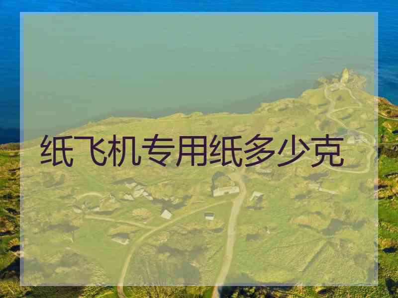 纸飞机专用纸多少克