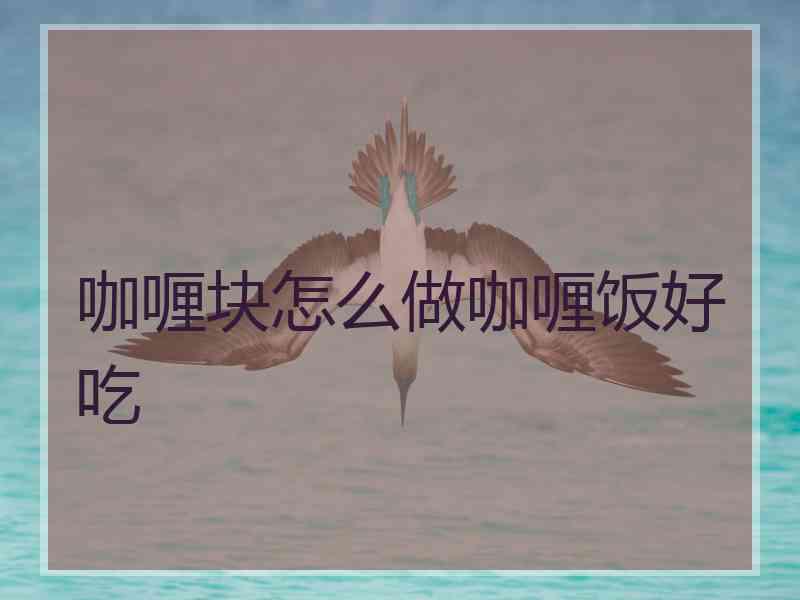 咖喱块怎么做咖喱饭好吃