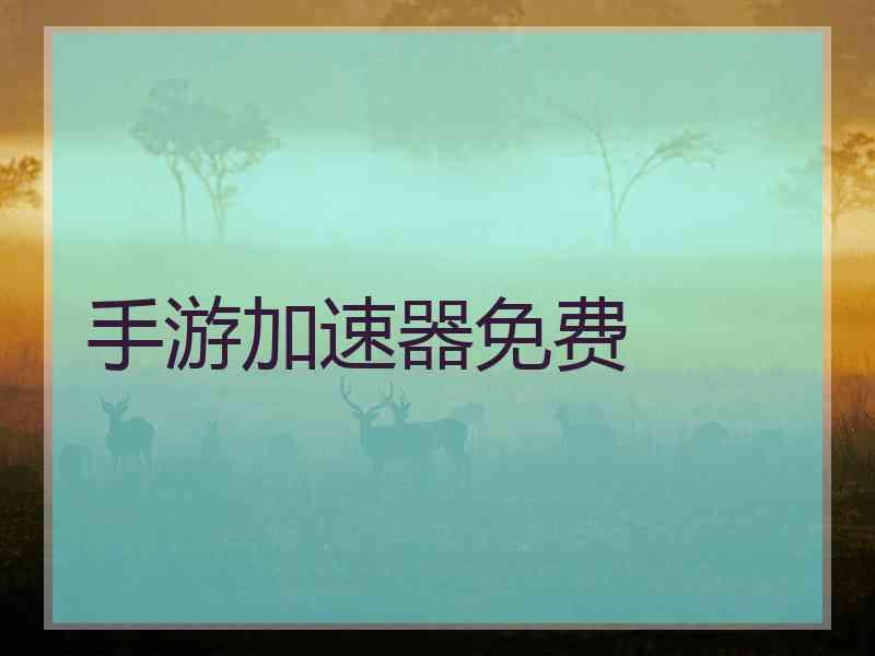 手游加速器免费