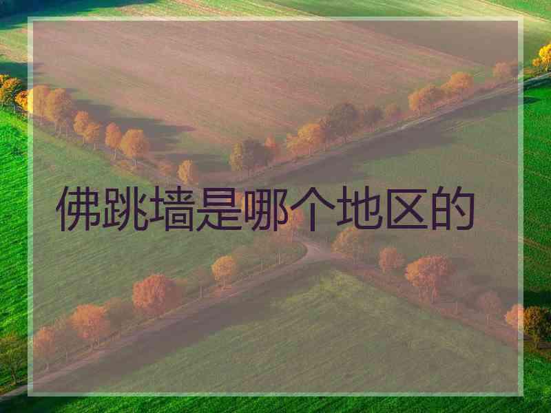 佛跳墙是哪个地区的