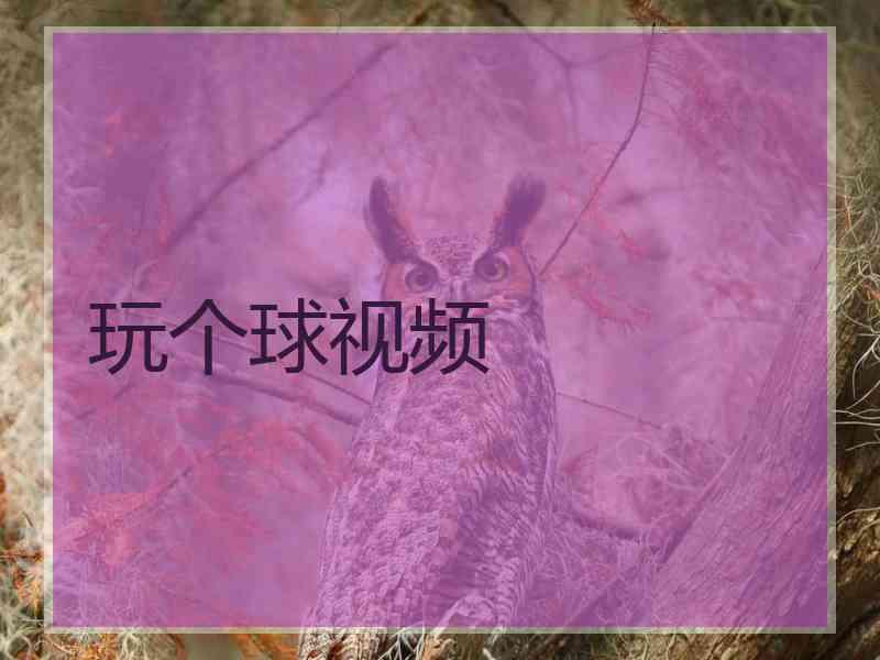 玩个球视频