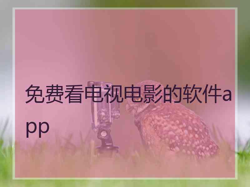 免费看电视电影的软件app
