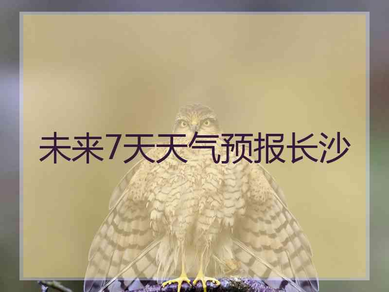 未来7天天气预报长沙