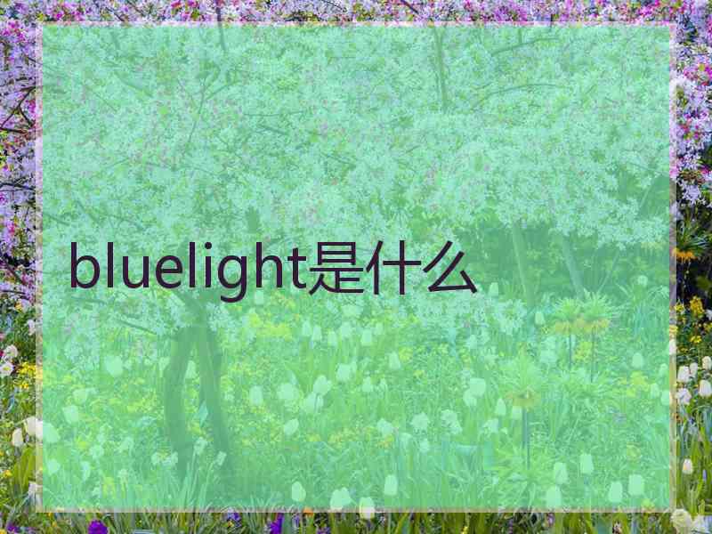 bluelight是什么
