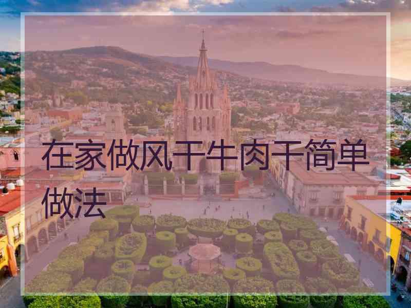 在家做风干牛肉干简单做法