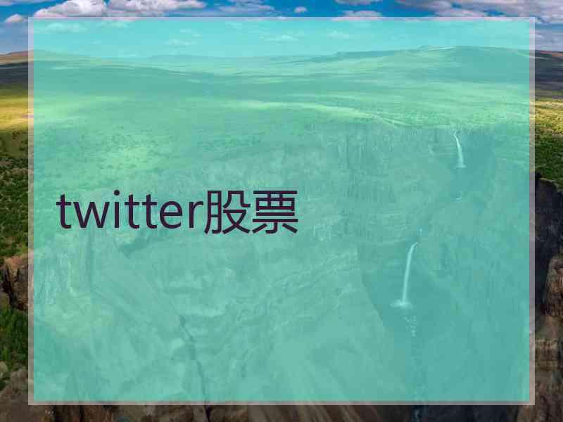 twitter股票