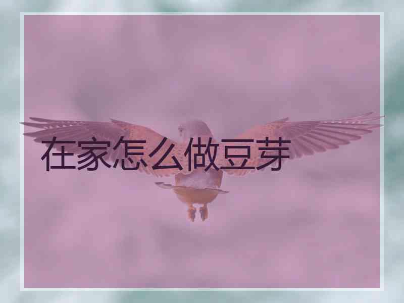 在家怎么做豆芽