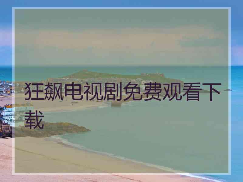 狂飙电视剧免费观看下载