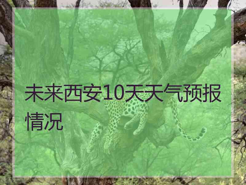 未来西安10天天气预报情况