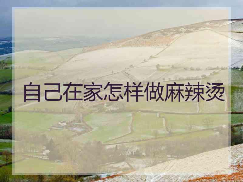 自己在家怎样做麻辣烫