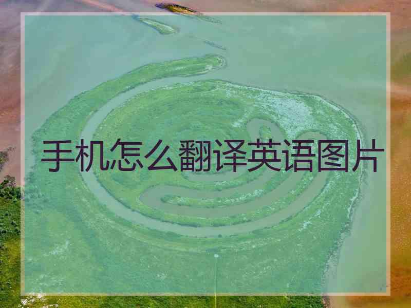 手机怎么翻译英语图片
