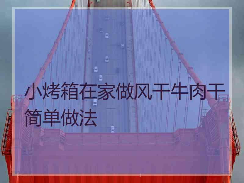 小烤箱在家做风干牛肉干简单做法