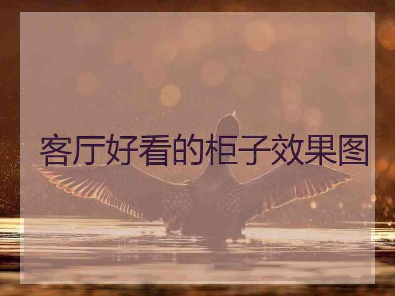 客厅好看的柜子效果图